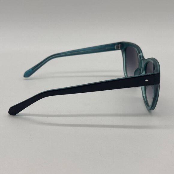 Fossil Women’s Sunglasses FW160 82710 3 Square Black/Turquoise Frame 53-18-143 - Picture 5 of 9